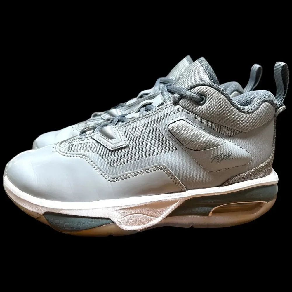 Nike Air Jordan Stay Loyal 3 Sneakers 4.5 Y Wolf Grey White Cool Grey FB9922-012